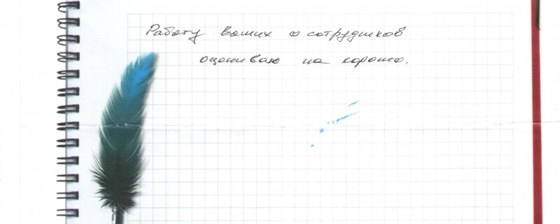 Работу Ваших сотрудников оцениваю на хорошо