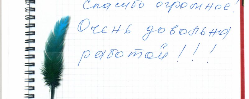 Спасибо огромное!Очень довольны работой!!!