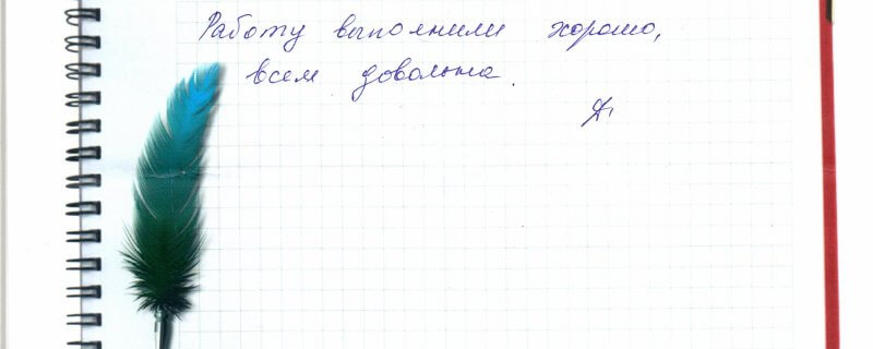 Работу выполнили хорошо,всем довольна.