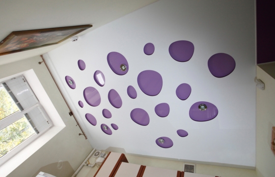 Резные натяжные потолки <p>Резные натяжные потолки – это совершенно новая технология, позволяющая создавать на натяжном полотне самые настоящие произведения искусства, ограниченные лишь вашей фантазией. Ее суть в том, что для производства берется несколько полотен, одно из которых служит «фоном», а на другом вырезаются различные фигуры и изображения, благодаря чему достигается потрясающий эффект.
Вырезать сложные фигуры? Поэкспериментировать с освещением? Создать настоящий шедевр? Наши мастера по монтажу резных натяжных потолков возьмутся даже за самые сложные работы. Убедиться в их превосходных результатах вы можете на фотографиях. Посмотрите нашу галерею резных натяжных потолков</p>