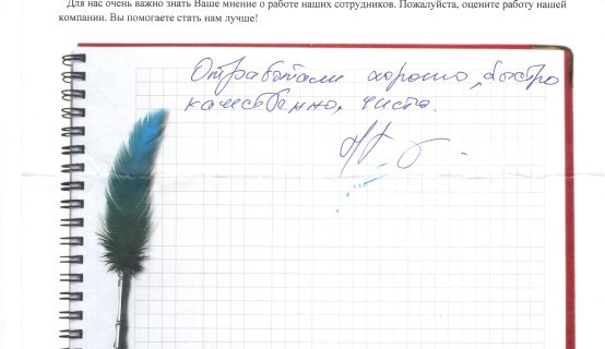 Отработали хорошо, быстро, качественно, чисто